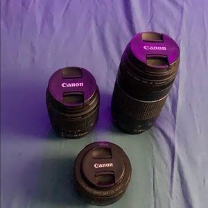 3 canon lenses